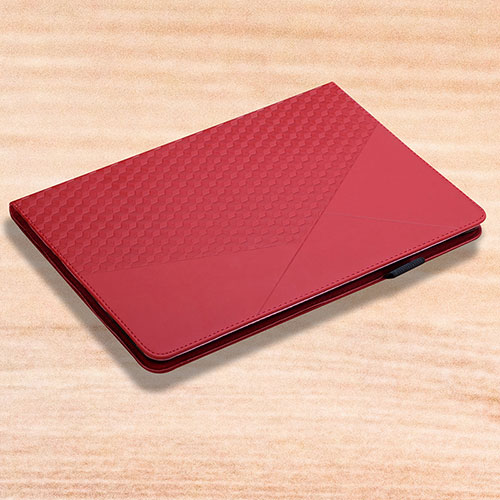 Leather Case Stands Flip Cover Holder YX2 for Apple iPad 10.2 (2021) Red