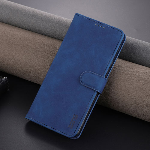 Leather Case Stands Flip Cover Holder YZ1 for Huawei Honor 80 5G Blue