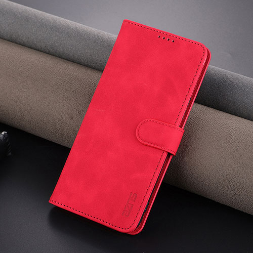 Leather Case Stands Flip Cover Holder YZ1 for Huawei Honor 80 5G Red