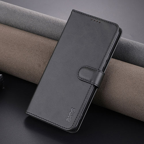 Leather Case Stands Flip Cover Holder YZ1 for Huawei Honor 80 Pro 5G Black