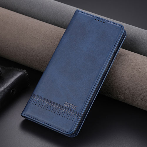 Leather Case Stands Flip Cover Holder YZ2 for Oppo A78 4G Blue