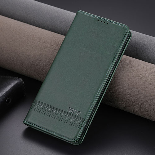 Leather Case Stands Flip Cover Holder YZ2 for Oppo A78 4G Green