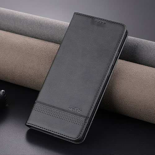 Leather Case Stands Flip Cover Holder YZ2 for Oppo Reno10 Pro 5G Black