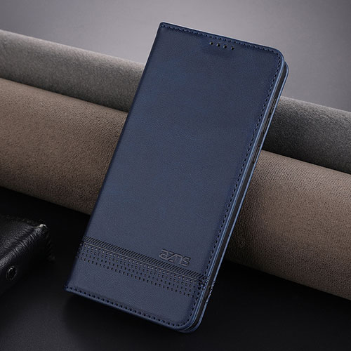 Leather Case Stands Flip Cover Holder YZ5 for Huawei Mate 60 Pro Blue