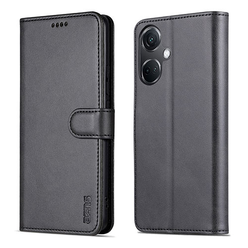 Leather Case Stands Flip Cover Holder YZ5 for OnePlus Nord CE 3 5G Black