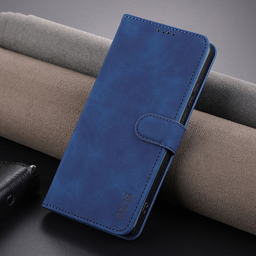 Leather Case Stands Flip Cover Holder YZ6 for OnePlus Nord CE 3 5G Blue