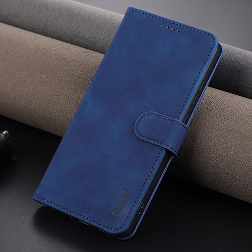 Leather Case Stands Flip Cover Holder YZ6 for Oppo A78 4G Blue