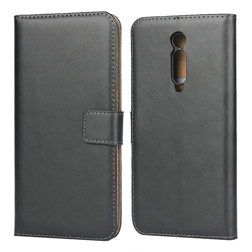 Leather Case Stands Flip Cover K01 for Xiaomi Mi 9T Black