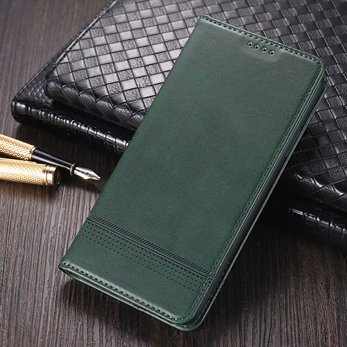 Leather Case Stands Flip Cover K03 Holder for Huawei Mate 40 Pro Midnight Green