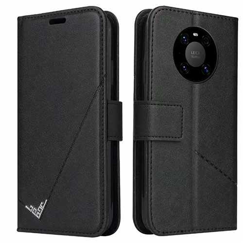 Leather Case Stands Flip Cover K06 Holder for Huawei Mate 40 Pro Black