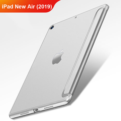 Leather Case Stands Flip Cover L01 for Apple iPad New Air (2019) 10.5 Silver