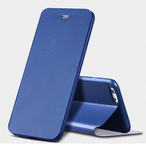 Leather Case Stands Flip Cover L01 for Apple iPhone 6 Blue