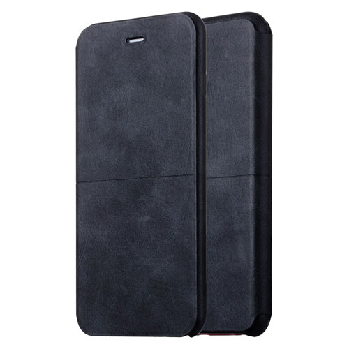 Leather Case Stands Flip Cover L01 for Apple iPhone 6S Plus Black