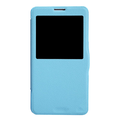 Leather Case Stands Flip Cover L01 for Samsung Galaxy Note 3 N9000 Blue