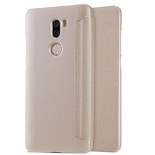 Leather Case Stands Flip Cover L01 for Xiaomi Mi 5S Plus Gold
