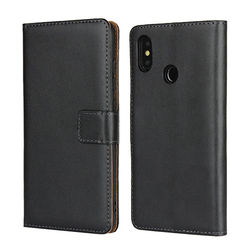 Leather Case Stands Flip Cover L01 for Xiaomi Mi 8 Black