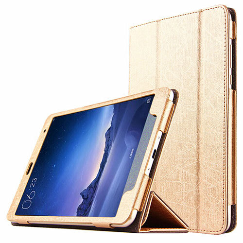 Leather Case Stands Flip Cover L01 for Xiaomi Mi Pad 2 Gold