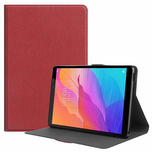 Leather Case Stands Flip Cover L01 Holder for Huawei MatePad T 8 Red