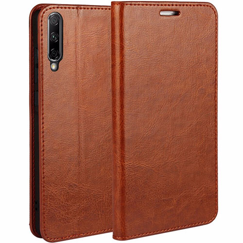 Leather Case Stands Flip Cover L01 Holder for Huawei P Smart Pro (2019) Orange