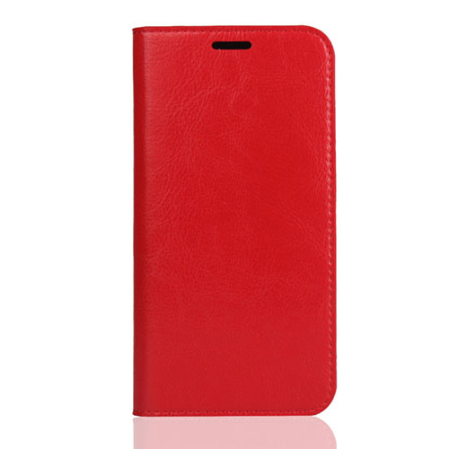 Leather Case Stands Flip Cover L01 Holder for Huawei Y5 (2019) Red