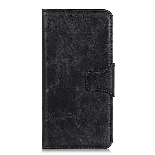 Leather Case Stands Flip Cover L01 Holder for Motorola Moto Edge Black