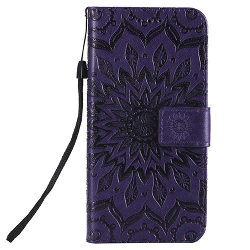 Leather Case Stands Flip Cover L01 Holder for Nokia 2.3 Purple