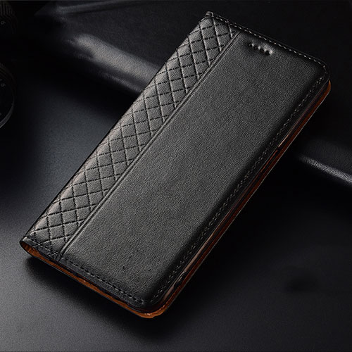 Leather Case Stands Flip Cover L01 Holder for Oppo Find X2 Black