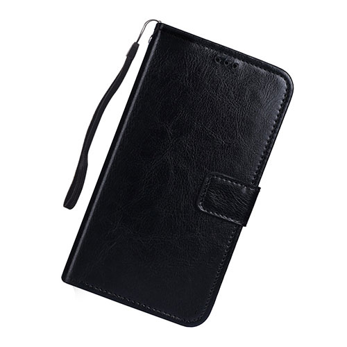 Leather Case Stands Flip Cover L01 Holder for Samsung Galaxy A91 Black