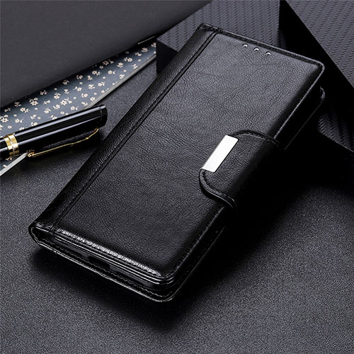 Leather Case Stands Flip Cover L01 Holder for Samsung Galaxy S30 5G Black