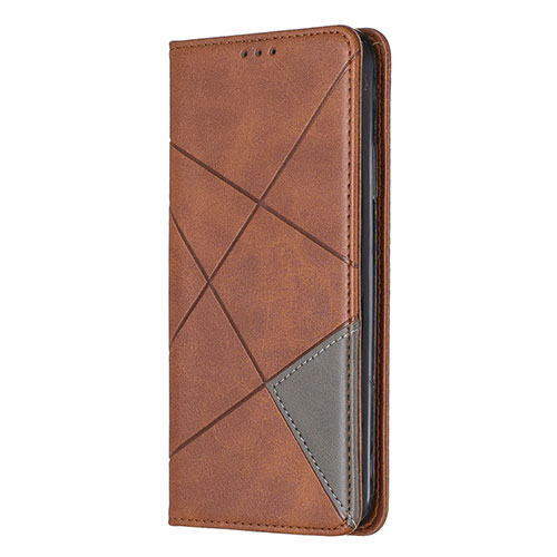 Leather Case Stands Flip Cover L01 Holder for Sony Xperia L4 Brown