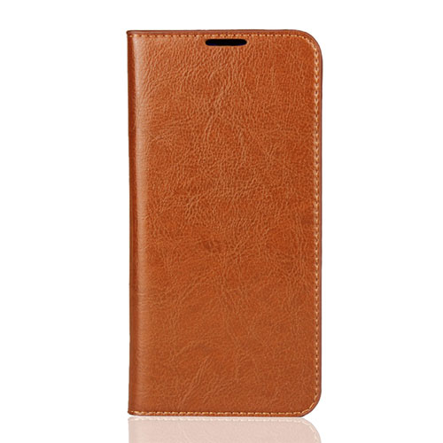 Leather Case Stands Flip Cover L01 Holder for Xiaomi Mi 9 Orange