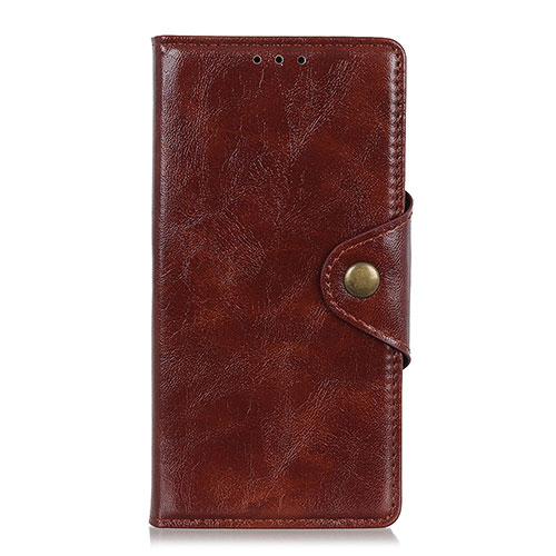 Leather Case Stands Flip Cover L01 Holder for Xiaomi Poco M2 Pro Brown