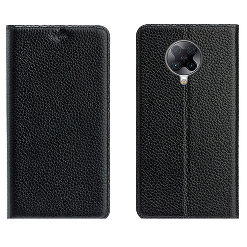 Leather Case Stands Flip Cover L01 Holder for Xiaomi Redmi K30 Pro Zoom Black