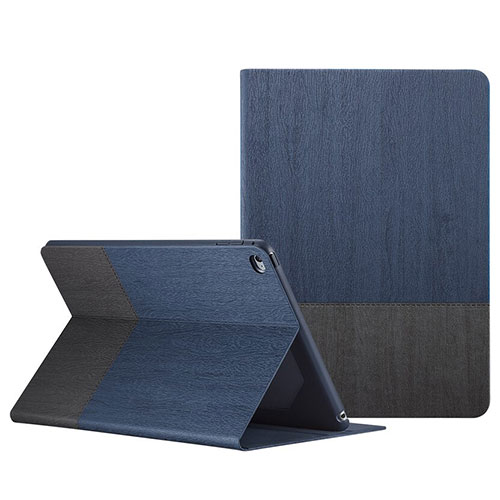 Leather Case Stands Flip Cover L02 for Apple iPad Mini 4 Blue