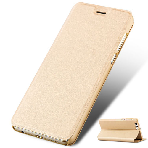 Leather Case Stands Flip Cover L02 for Huawei Honor V10 Gold