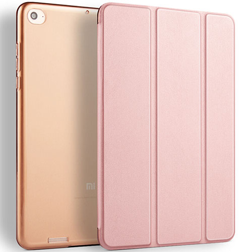 Leather Case Stands Flip Cover L02 for Xiaomi Mi Pad 2 Rose Gold