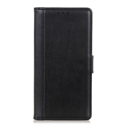 Leather Case Stands Flip Cover L02 Holder for Alcatel 1X (2019) Black