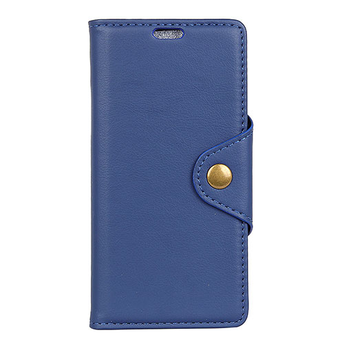 Leather Case Stands Flip Cover L02 Holder for Asus Zenfone 5 ZE620KL Blue