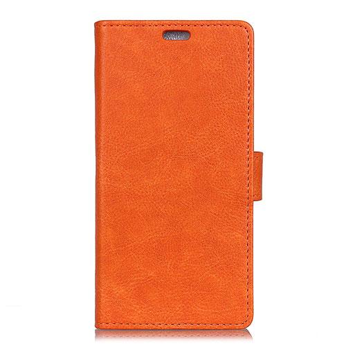 Leather Case Stands Flip Cover L02 Holder for Asus ZenFone V Live Orange