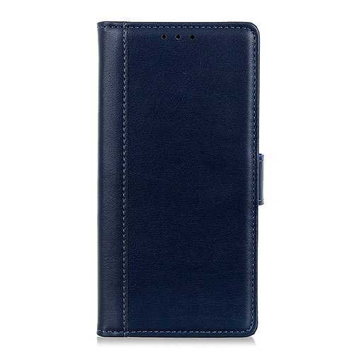 Leather Case Stands Flip Cover L02 Holder for BQ Vsmart joy 1 Plus Blue