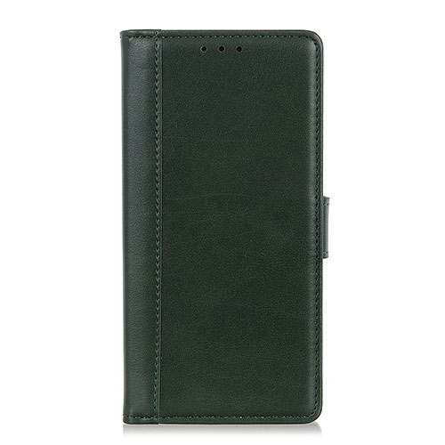 Leather Case Stands Flip Cover L02 Holder for BQ Vsmart joy 1 Plus Green