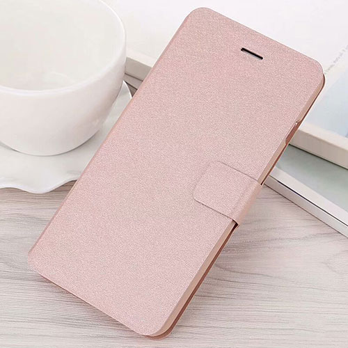 Leather Case Stands Flip Cover L02 Holder for Huawei Mate 20 Lite Rose Gold