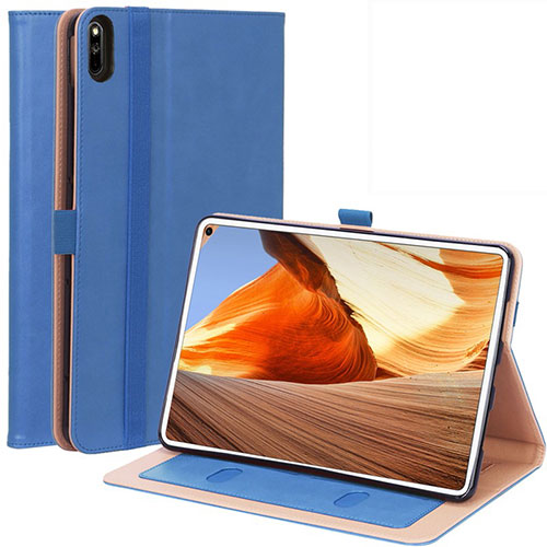 Leather Case Stands Flip Cover L02 Holder for Huawei MatePad Pro Blue