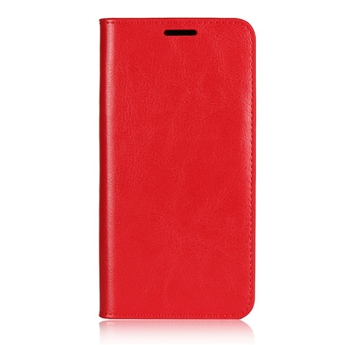 Leather Case Stands Flip Cover L02 Holder for Huawei P20 Pro Red