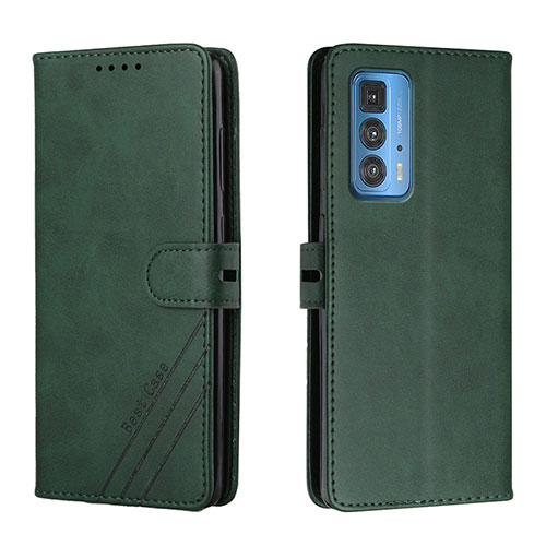 Leather Case Stands Flip Cover L02 Holder for Motorola Moto Edge 20 Pro 5G Green