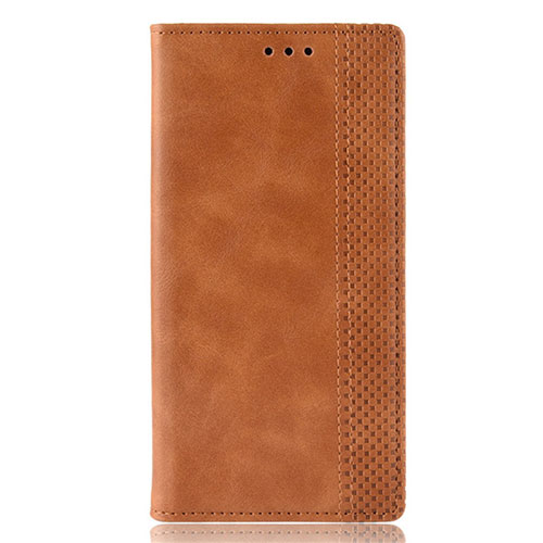 Leather Case Stands Flip Cover L02 Holder for Motorola Moto Edge Plus Orange