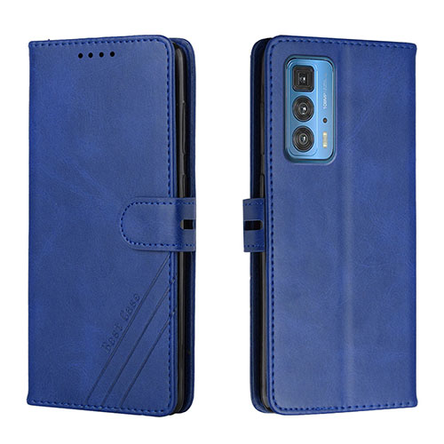 Leather Case Stands Flip Cover L02 Holder for Motorola Moto Edge S Pro 5G Blue