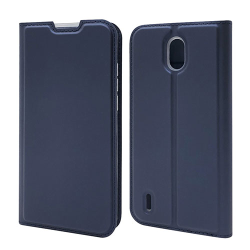 Leather Case Stands Flip Cover L02 Holder for Nokia 1.3 Blue