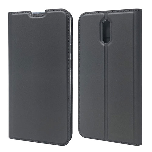 Leather Case Stands Flip Cover L02 Holder for Nokia 2.3 Black