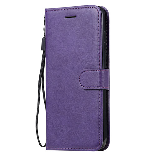 Leather Case Stands Flip Cover L02 Holder for Nokia 7.2 Purple